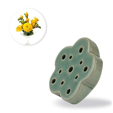 CLAYFLAG - Flower Frog, Handmade Floral Arrangement Ceramic Holder, Eco-Friendly Frogs for Flower Ar...