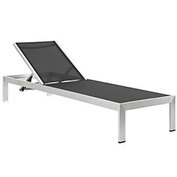 Modway Shore Aluminum Outdoor Lounge Chair Set