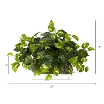 Nearly Natural Lifelike 15in. Pothos Silk Plant