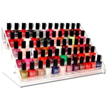 Nail Polish Orgenizer Acrylic 5 Step Counter Display Nail Polish Orgenizer