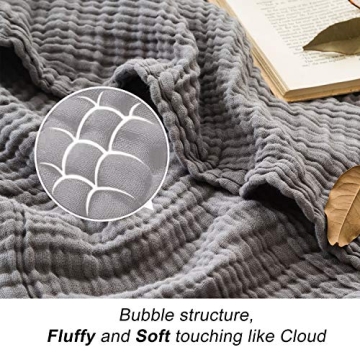 Soft and Lightweight EMME Muslin Throw Blanket for All Seasons