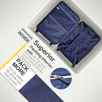 Coolife Expandable Suitcase: Durable & Stylish Luggage