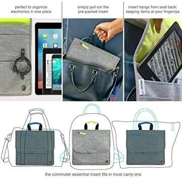 SO~MINE Airplane Pocket Organizer for Travel Efficiency
