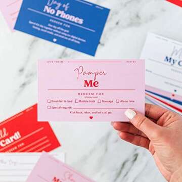 20 Romantic Love Coupons for Husband, Wife, Boyfriend, Girlfriend - Couples Coupon Book Perfect for ...