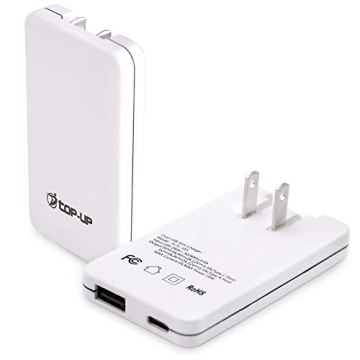 Top-Up Dual Flat USB Charger 30W - Compact & Fast Charging