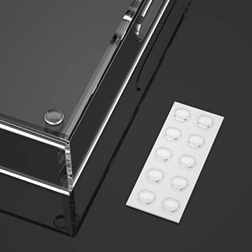 NIUBEE 15x15 Inches Acrylic Serving Tray - Spill Proof