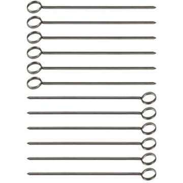 Great Credentials 8-Inch Stainless Steel BBQ Skewers