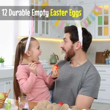 Fun Express DIY Easter Eggs - Eco-Friendly Paper Mache Craft Kit for Easter Decorating and Fun