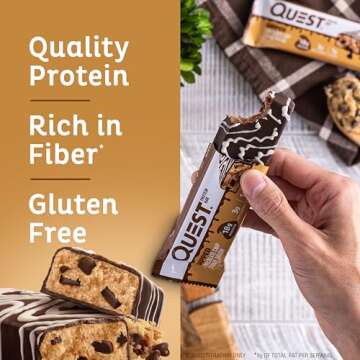 Quest Dipped Chocolate Chip Protein Bars 18g Protein
