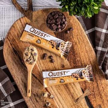 Quest Dipped Chocolate Chip Protein Bars 18g Protein