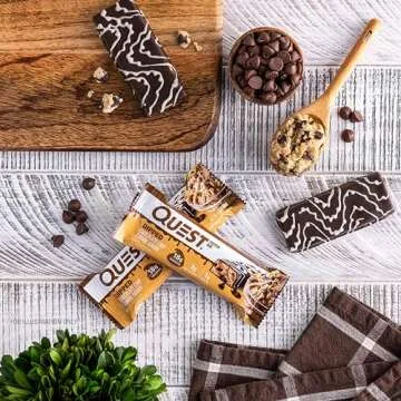 Quest Dipped Chocolate Chip Protein Bars 18g Protein
