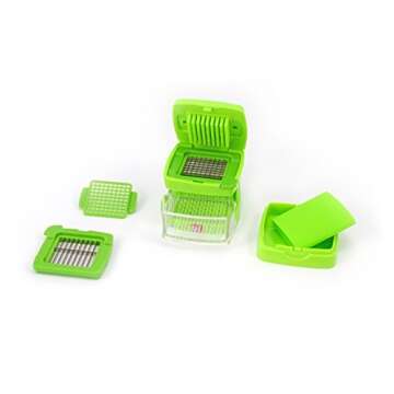 Kitchen Innovations Garlic-A-Peel Garlic Press with Silicone Peeler - Easy Clean Stainless Steel