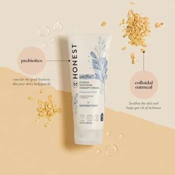 The Honest Company Eczema Soothing Therapy Cream + Skin Protectant | Naturally Derived, Gentle for B...