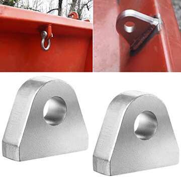 Weld on Shackle/Clevis Mounts 1" Thick Steel (Pack of 2)