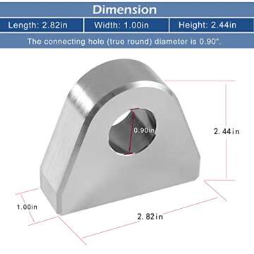 Weld on Shackle/Clevis Mounts 1" Thick Steel (Pack of 2)