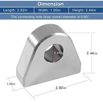 Weld on Shackle/Clevis Mounts 1" Thick Steel (Pack of 2)