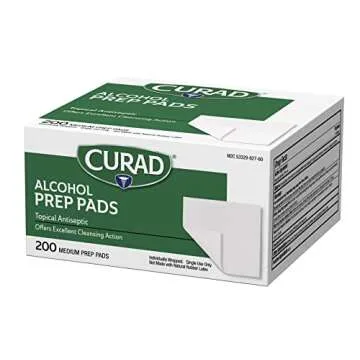 Curad Alcohol Disinfectant Prep Pads - 200 Count