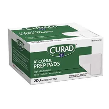 Curad Alcohol Disinfectant Prep Pads - 200 Count