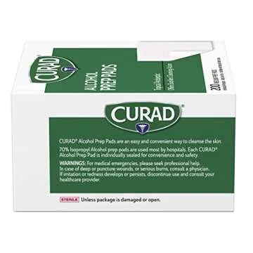 Curad Alcohol Disinfectant Prep Pads - 200 Count