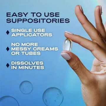 K-Y Liquibeads for Women, Vaginal Moisturizer, Silicone Lube Vaginal Suppository, Vaginal Lubricant Helps Reduce Pain Due to Vaginal Dryness, 6 Vaginal Suppositories & 6 Vaginal Applicators
