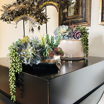 Realistic 15-Pack Caqpo Artificial Succulents for Home Decor