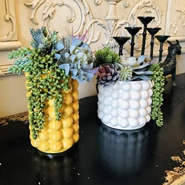 Realistic 15-Pack Caqpo Artificial Succulents for Home Decor