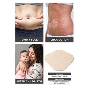 M&D Ab Lipo Foam Abdominal Board Post Surgery for Liposuction | Lipo 360 Foams board | Tabla Abdominal para Recovery Tummy Tuck