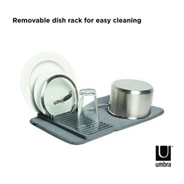Umbra UDRY MINI Dish Drying Rack and Mat Solution