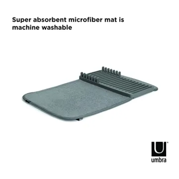 Umbra UDRY MINI Dish Drying Rack and Mat Solution