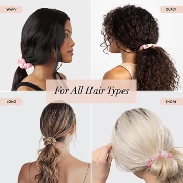 Kitsch Metallic Blush/Mauve 5 Count Scrunchies for Women