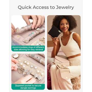 BAGSMART Travel Jewelry Organizer for Jewelry Lovers