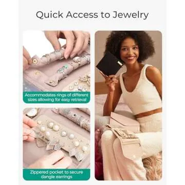BAGSMART Travel Jewelry Organizer for Jewelry Lovers