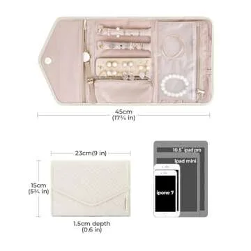 BAGSMART Travel Jewelry Organizer for Jewelry Lovers