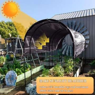 Cool Area 55% 6.5x10ft Sunblock Shade Cloth Cover for Garden and Greenhouse