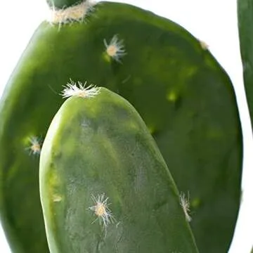Artificial Prickly Pear Cactus Plant | 30" Tall Home Decor
