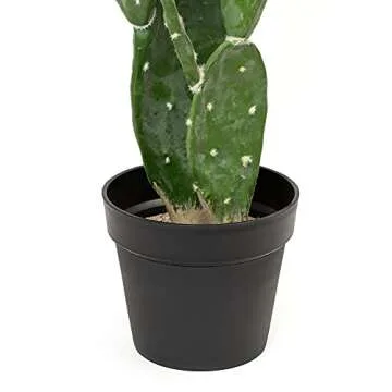Artificial Prickly Pear Cactus Plant | 30" Tall Home Decor