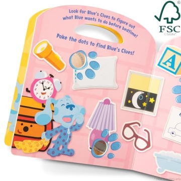 Melissa & Doug Blue's Clues & You! Children's Book - Poke-A-Dot: Shapes with Blue - FSC Certified