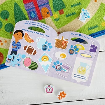 Melissa & Doug Blue's Clues & You! Children's Book - Poke-A-Dot: Shapes with Blue - FSC Certified