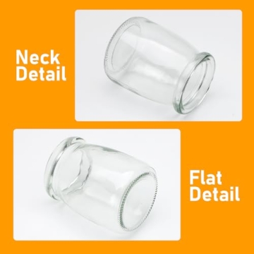 Brajttt Mini Yogurt Jars 30 Pack with Unique Lids