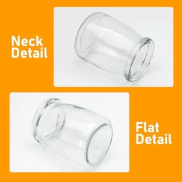 Brajttt Mini Yogurt Jars 30 Pack with Unique Lids