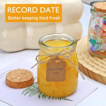 Brajttt Mini Yogurt Jars 30 Pack with Unique Lids