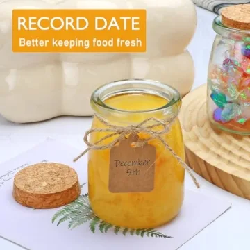 Brajttt Mini Yogurt Jars 30 Pack with Unique Lids