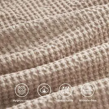 Bedsure Cotton Duvet Cover Set – Soft and Elegant Tan Duvet