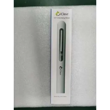 UV-C Light Sanitizer Wand - Powerful 253nm UV Light Rechargeable Handheld Ultraviolet Portable for Home, Office, Travel - Total Transparency UVC Test Card Included