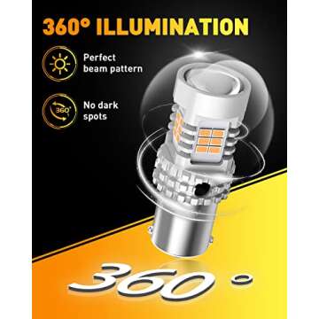 OXILAM 7507 LED Bulbs for Error-Free Turn Signals