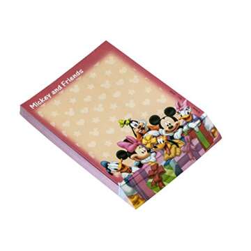 Disney Red Mickey and Gang Deluxe Memo Pad - Fun Stationery for All Ages