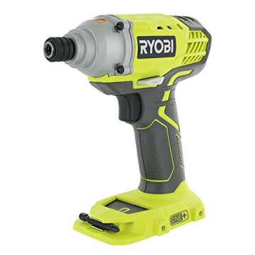 Ryobi P235 1/4 Inch One+ 18 Volt Lithium Ion Impact Driver with 1,600 Pounds of Torque (Battery Not ...