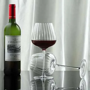 Joeyan Hand-Blown Crystal Wine Glasses - Set of 2