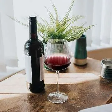 Joeyan Hand-Blown Crystal Wine Glasses - Set of 2