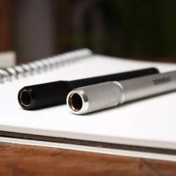 Derwent Pencil Extender Set, Silver and Black, for Pencils up to 8mm, (2300124)